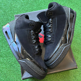 Jordan Black Cat 3s Size 10.5