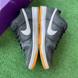 Nike Black Gum SB Low Dunks Size 6.5