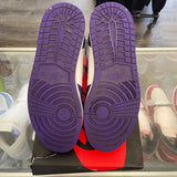 Jordan Court Purple White 1s Size 11
