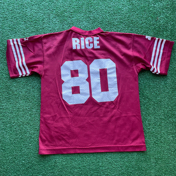 Vintage San Francisco 49ers Rice Jersey Size Kids L