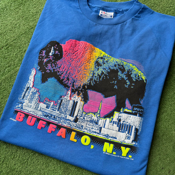 Vintage Buffalo NY Skyline Tee Size XL