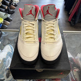 Jordan 2019 Silver Tongue Fire Red 5s Size 13