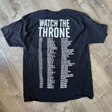 Vintage Kanye West Watch The Throne Tee Size XXL