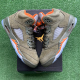 Jordan Olive 5s Size 6.5Y