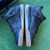 Jordan Black Lazer Gum 4s Size 10
