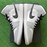 Jordan Light Smoke Grey Mid 1s Size 10