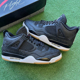Jordan Black Lazer Gum 4s Size 10