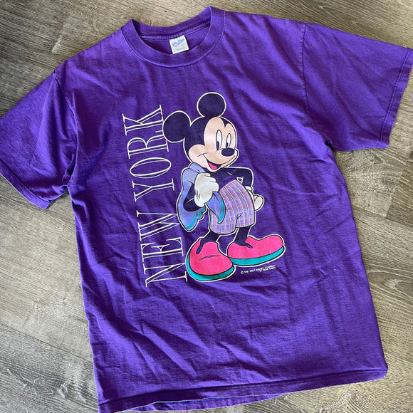 Vintage Mickey Mouse New York Tee Size L