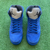 Jordan Blue Suede 5s Size 6.5Y