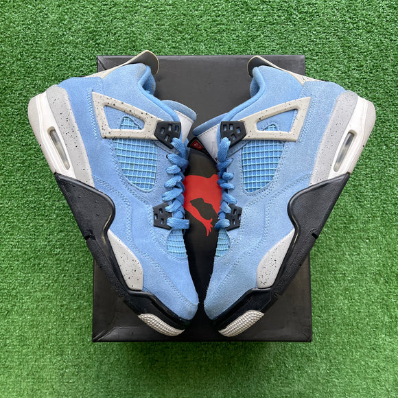 Jordan University Blue 4s Size 6Y