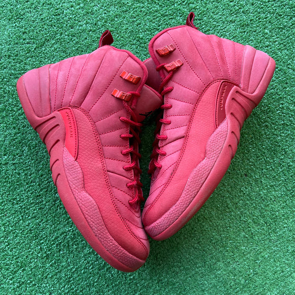 Jordan Gym Red 12s Size 6Y