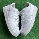 Nike White Air Force 1s Size 10