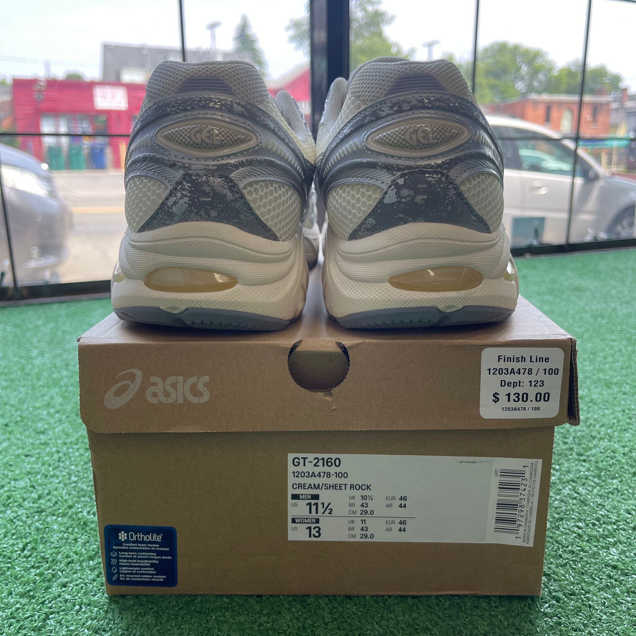 ASICS Cream Shoe Box Asics Asics Gel 1130  main image 3