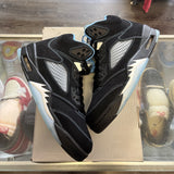 Jordan Black University Blue 5s Size 8