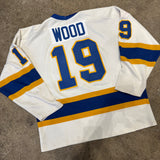 Vintage Buffalo Sabres Randy Wood Jersey Size M