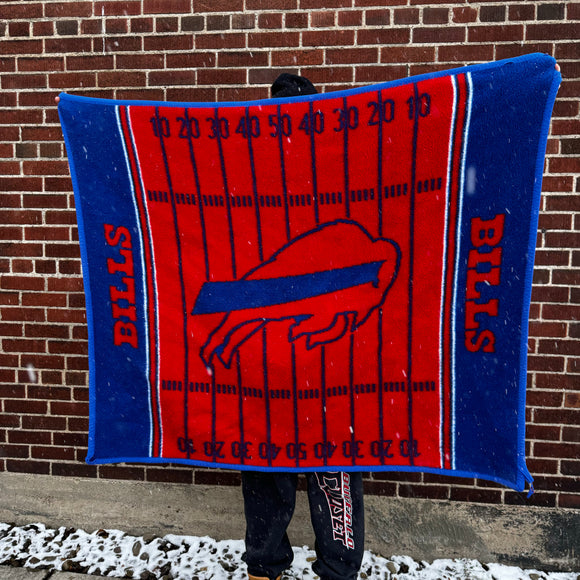 Vintage Buffalo Bills Throw Blanket