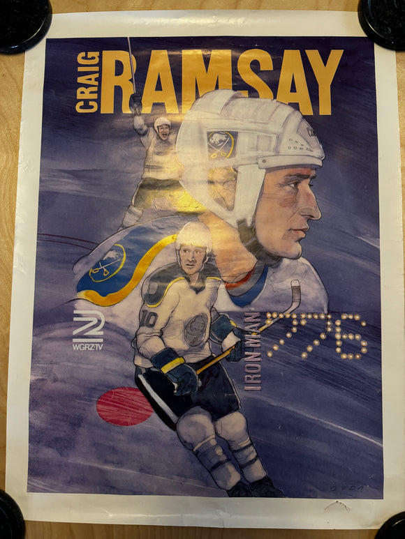 Vintage Buffalo Sabres Craig Ramsay Poster