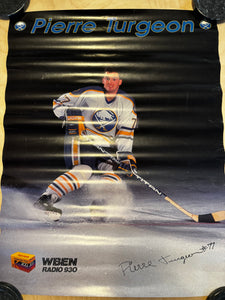 Vintage Buffalo Sabres Pierre Turgeon Poster