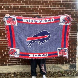 Vintage Buffalo Bills Throw Blanket