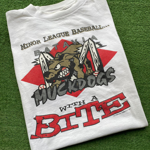 Vintage Batavia Muckdogs Tee Size L Buffalo
