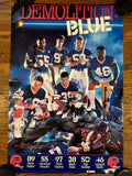 Vintage Buffalo Bills Demolition Blue Poster