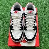 Nike Red Swoosh Panda Low Dunk Size 10