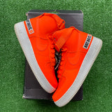 Nike Total Orange Air Force 1s Size 9