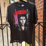 Vintage Michael Jackson Bad Tour Tee Size L