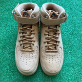 Nike Wheat Mid Air Force 1s Size 10.5