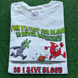 Vintage Red Cross Blood Drive Tee Size XL