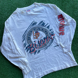 Vintage Buffalo Bisons Long Sleeve Size M