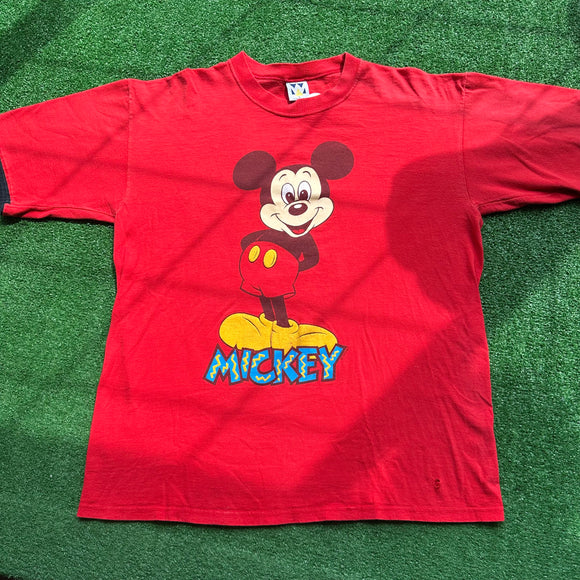 Vintage Mickey Mouse Disney Tee Size L