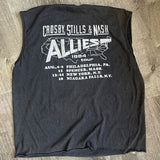 Crosby Stills & Nash 1984 Tour cut-off Size XL