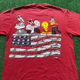Vintage Looney Tunes USA Tee Size M