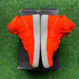 Nike Total Orange Air Force 1s Size 9