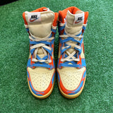 Nike Orange Acid Wash High Dunk Size 8.5