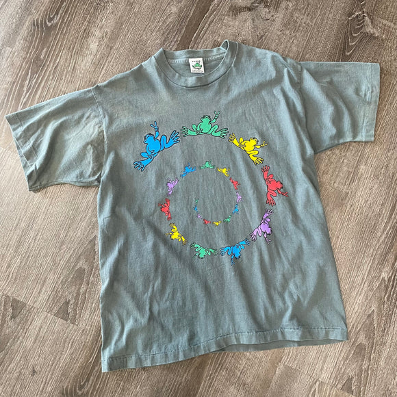 Vintage Peace Frogs Tee Size XL