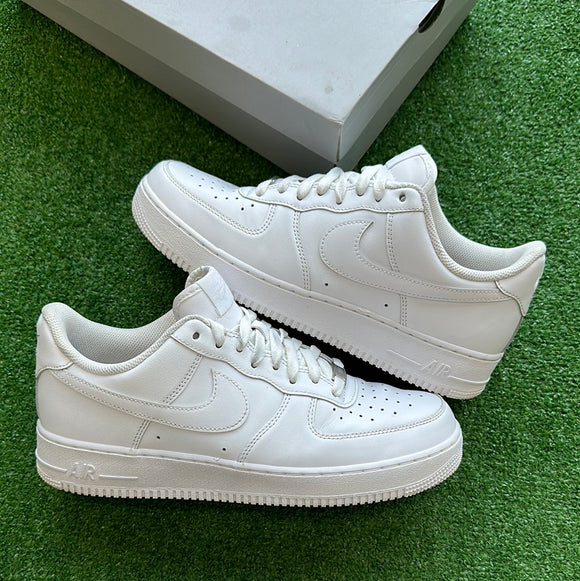 Nike White Air Force 1s Size 10