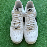 Nike White Black Air Force 1s Size 12