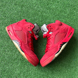 Jordan Red Suede 5s Size 13