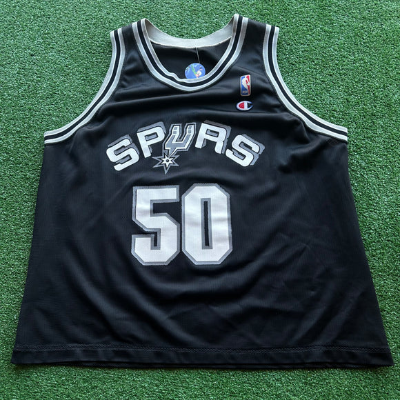Vintage San Antonio Spurs David Robinson Champion Jersey Size M