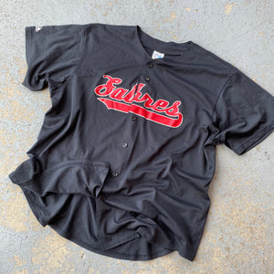 Vintage Buffalo Sabres Baseball Jersey Size XXL