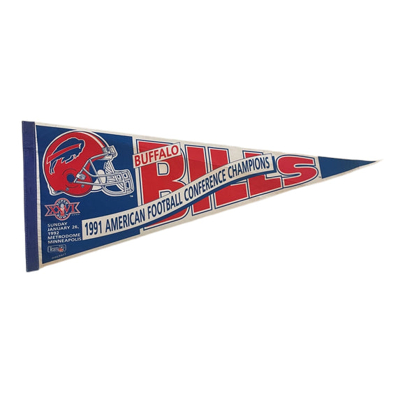 Vintage Buffalo Bills Super Bowl XXVI Pennant