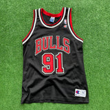 Vintage Denis Rodman Chicago Bulls Champion Jersey Size 44 (L)