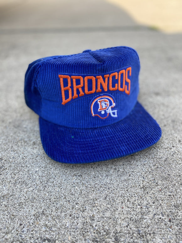 Vintage Denver Broncos Corduroy Snapback Hat