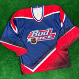 Vintage Bud Ice NHL Bauer Jersey Size M
