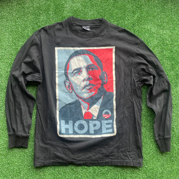 Vintage Barack Obama LongSleeve Size