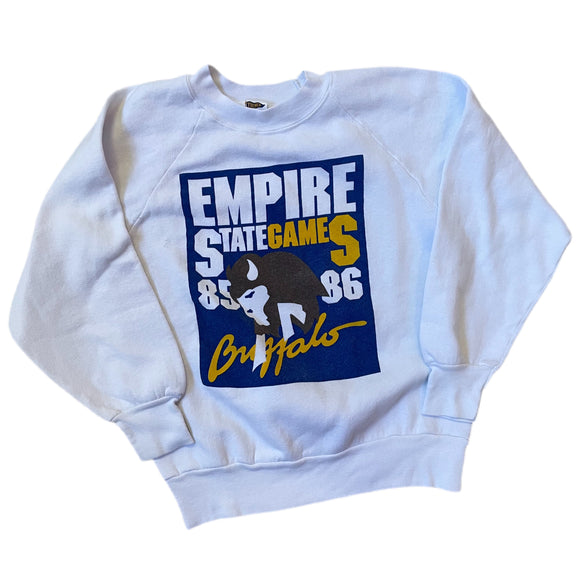 Vintage Buffalo 85-86 Empire State Games Crewneck Size S