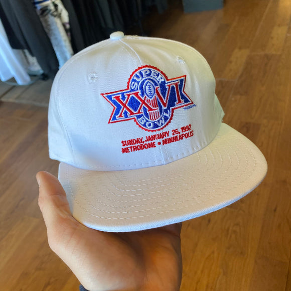 Vintage Super Bowl XXVI Snapback Hat Buffalo