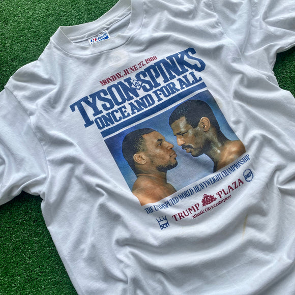 Vintage Tyson vs Spinks Tee Size L